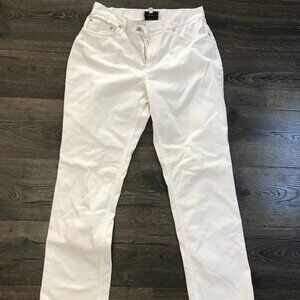 Jones New York Sport Women’s Size 8 White Stretch Straight Leg Pants